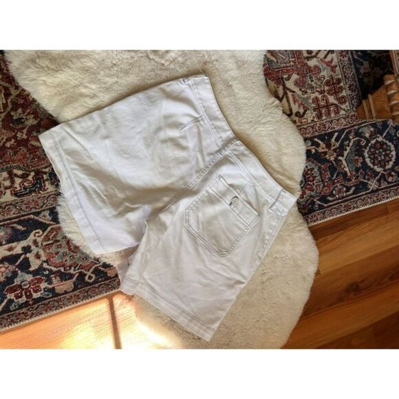 Vintage 90s Ralph Lauren Jeans Co. White Jean Denim Shorts Size 8 - Picture 2 of 7